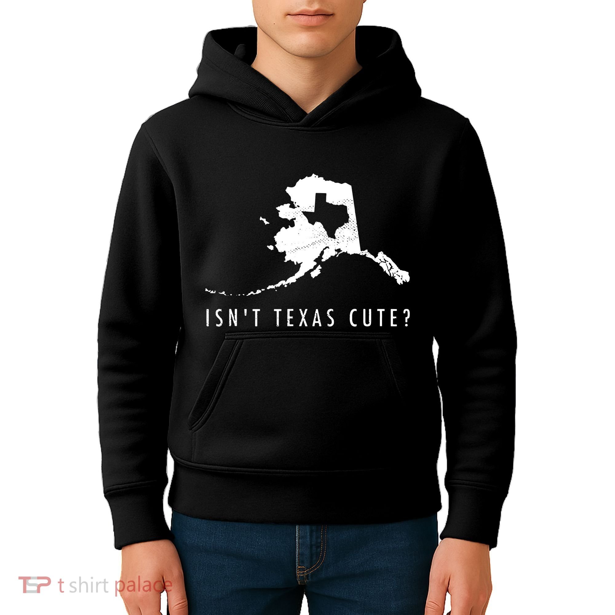 Alaska Isnt Texas Cute Funny Map Gift Kids Hoodie