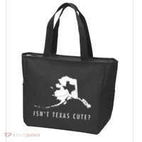 Alaska Isnt Texas Cute Funny Map Gift Tote Bag thumb 3