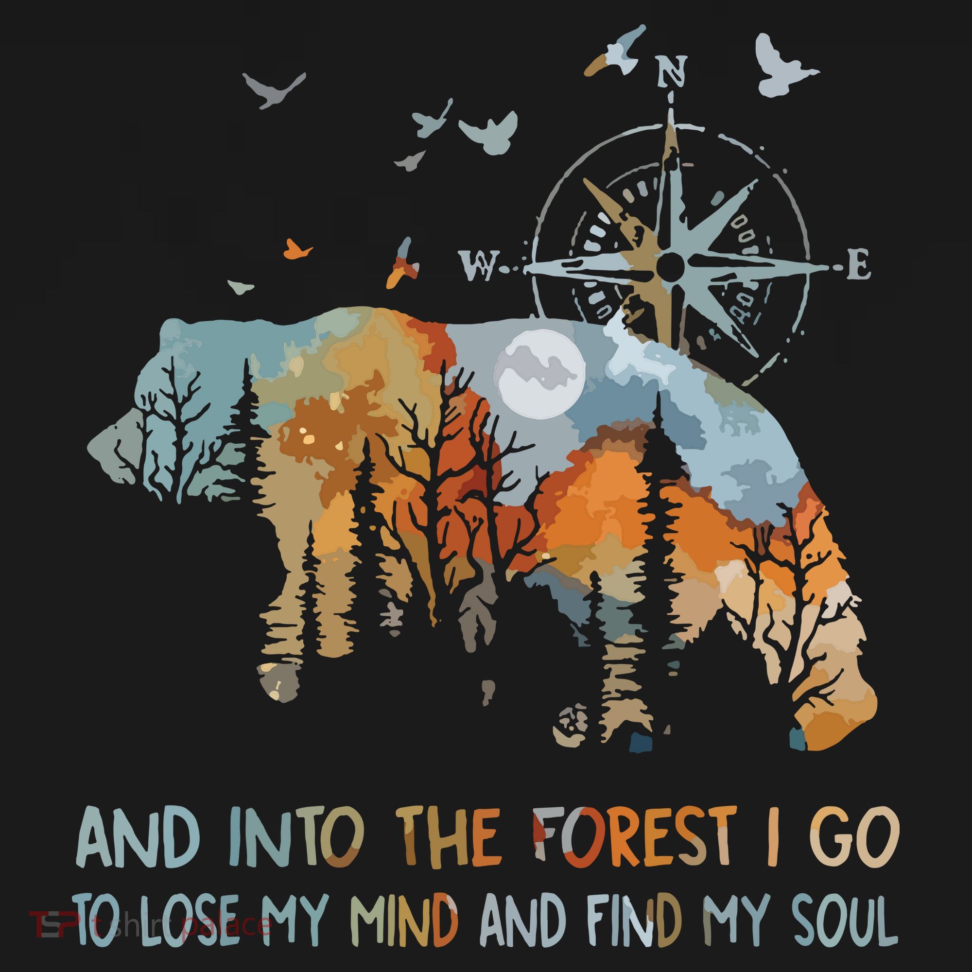And Into The Forest I Go To Lose My Mind Camping Bear Tank Top