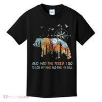 And Into The Forest I Go To Lose My Mind Camping Bear Kids T-Shirt thumb 0
