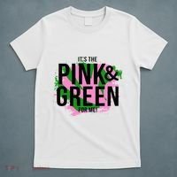 A ItS The Pink And Green For Me Sorority T-Shirt thumb 5