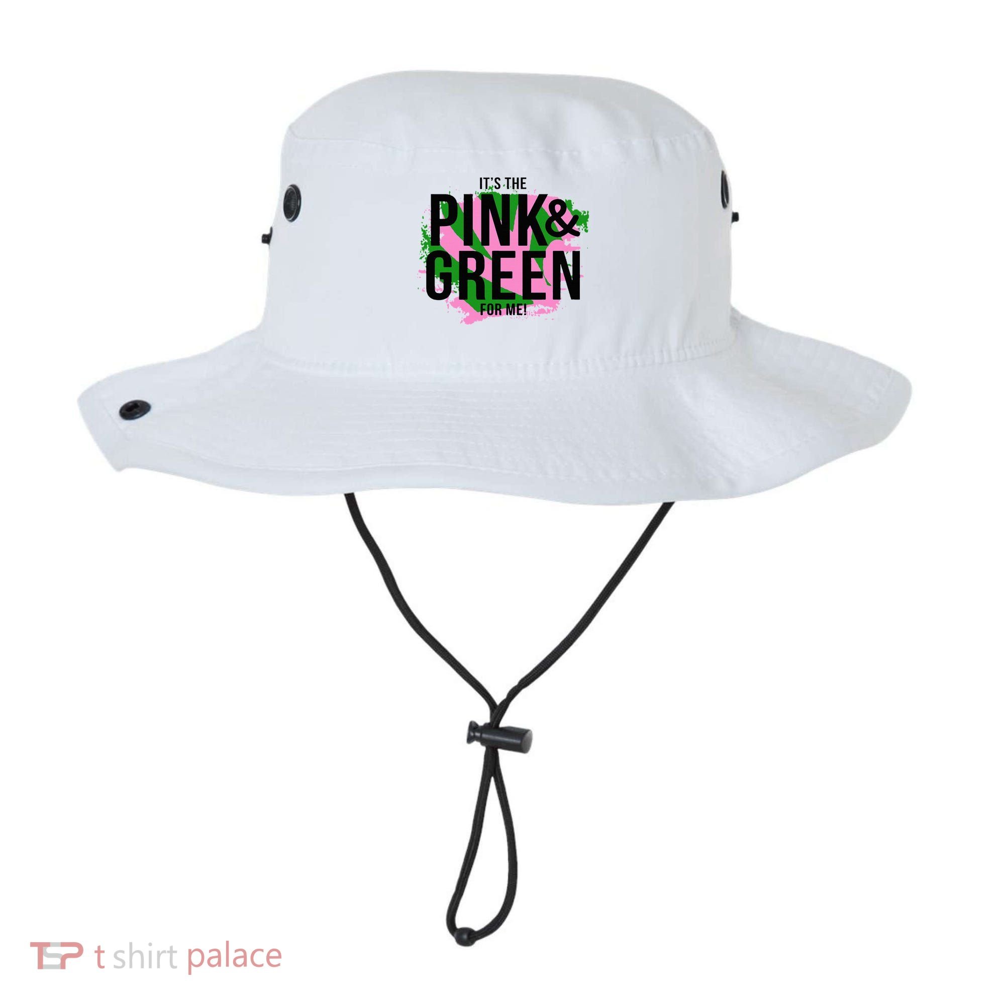 A ItS The Pink And Green For Me Sorority Bucket Hat