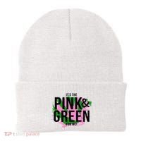 A ItS The Pink And Green For Me Sorority Beanie thumb 0