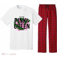 A ItS The Pink And Green For Me Sorority Pajama Set thumb 0