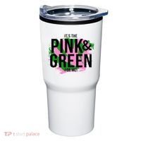 A ItS The Pink And Green For Me Sorority Tumbler thumb 0
