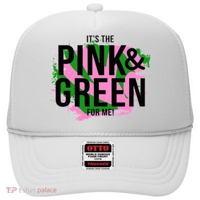 A ItS The Pink And Green For Me Sorority Hat