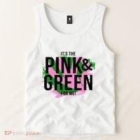 A ItS The Pink And Green For Me Sorority Tank Top thumb 2