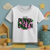 A ItS The Pink And Green For Me Sorority Toddler T-Shirt thumb 3