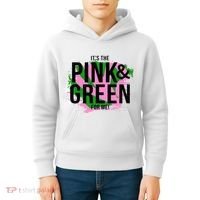 A ItS The Pink And Green For Me Sorority Kids Hoodie thumb 4