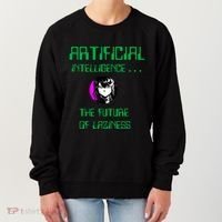 Artificial Intelligence The Future Of Laziness Women's Sweatshirt thumb 0