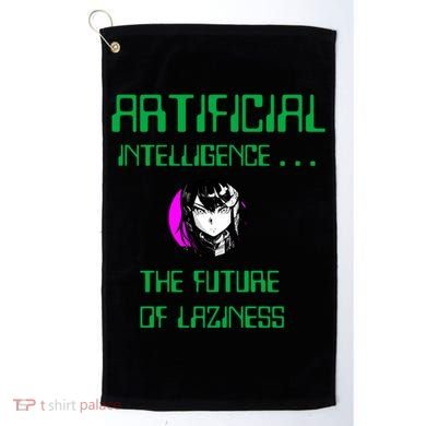 Artificial Intelligence The Future Of Laziness Golf Towel