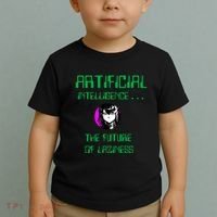 Artificial Intelligence The Future Of Laziness Toddler T-Shirt thumb 2