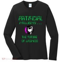Artificial Intelligence The Future Of Laziness Women's Long Sleeve Shirt thumb 0