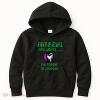 Artificial Intelligence The Future Of Laziness Kids Hoodie thumb 0