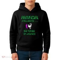 Artificial Intelligence The Future Of Laziness Kids Hoodie thumb 4