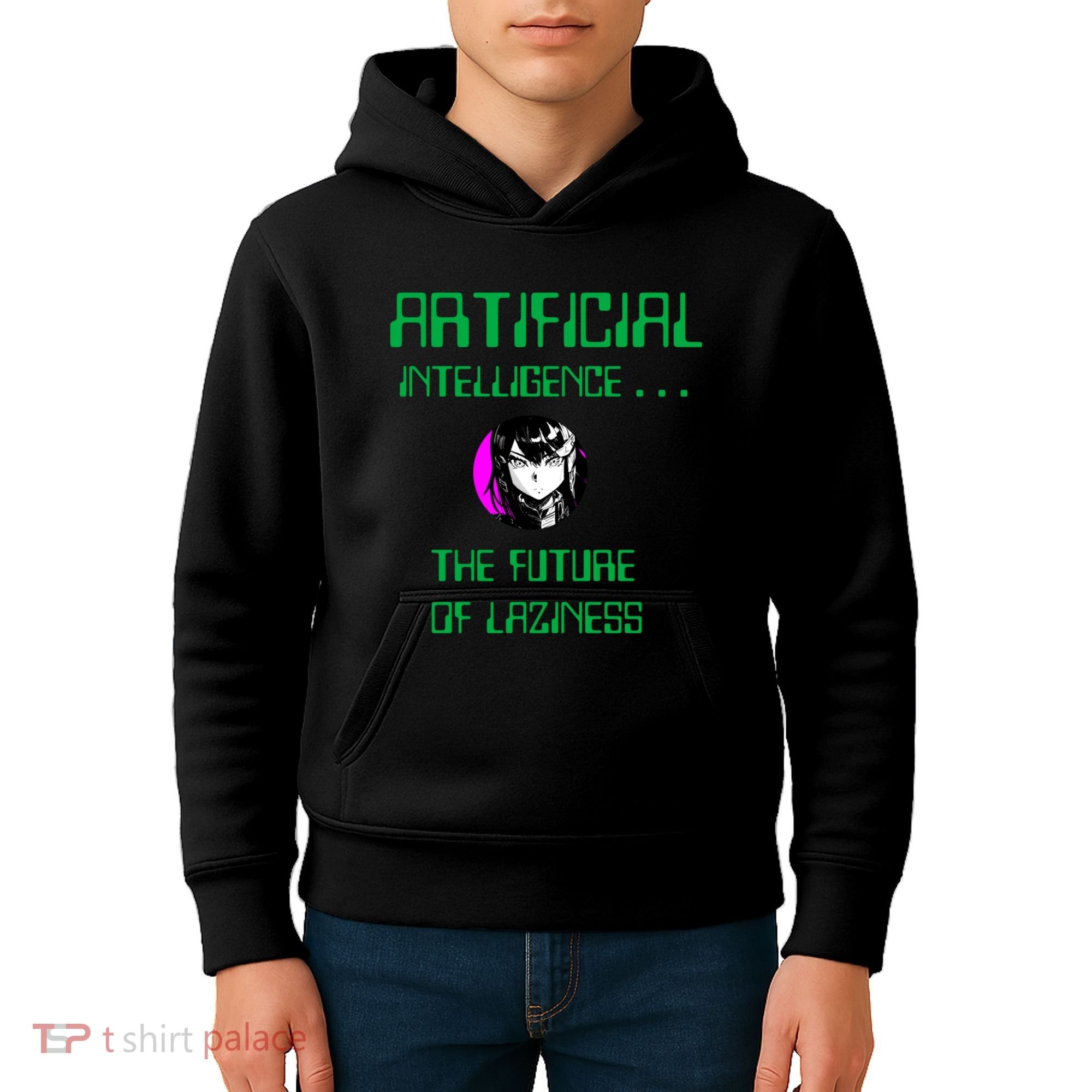 Artificial Intelligence The Future Of Laziness Kids Hoodie
