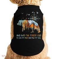 And Into The Forest I Go To Lose My Mind Camping Bear Doggie Tank thumb 0