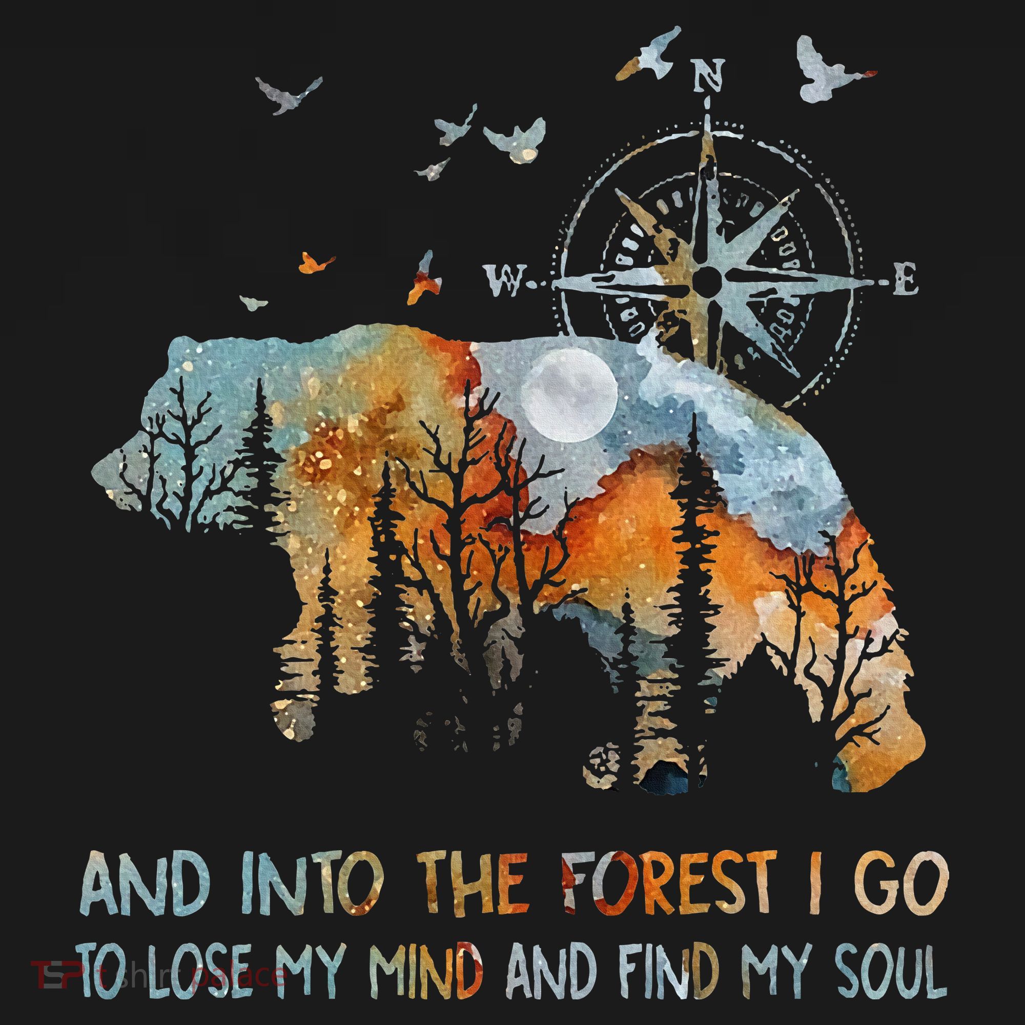 And Into The Forest I Go To Lose My Mind Camping Bear Women's Hoodie