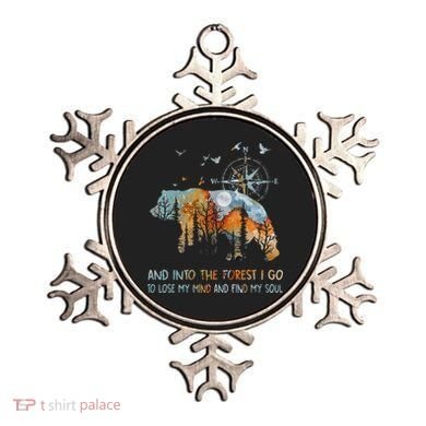 And Into The Forest I Go To Lose My Mind Camping Bear Ornament