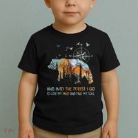 And Into The Forest I Go To Lose My Mind Camping Bear Toddler T-Shirt thumb 2
