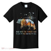 And Into The Forest I Go To Lose My Mind Camping Bear Kids T-Shirt thumb 0