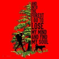 And Into The Forest I Go To Lose My Mind And Find My Soul Forest Camping Santa Hat thumb 1
