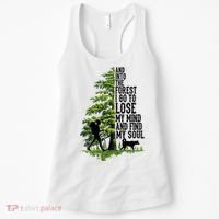 And Into The Forest I Go To Lose My Mind And Find My Soul Forest Camping Women's Tank Top thumb 0