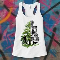 And Into The Forest I Go To Lose My Mind And Find My Soul Forest Camping Women's Tank Top thumb 3