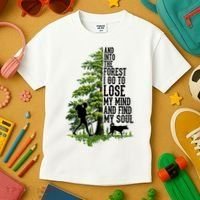 And Into The Forest I Go To Lose My Mind And Find My Soul Forest Camping Kids T-Shirt thumb 3