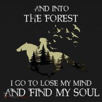 And Into The Forest I Go To Lose My Mind Find My Soul Horse Gift Women's Hoodie thumb 2