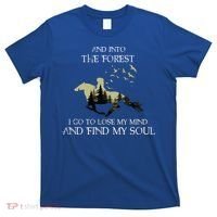 And Into The Forest I Go To Lose My Mind Find My Soul Horse Gift T-Shirt thumb 0