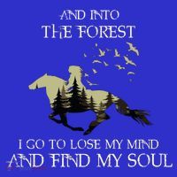 And Into The Forest I Go To Lose My Mind Find My Soul Horse Gift Women's Tank Top thumb 5