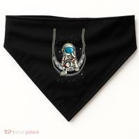 Astronaut In The Moon USA-Made Doggie Bandana thumb 0