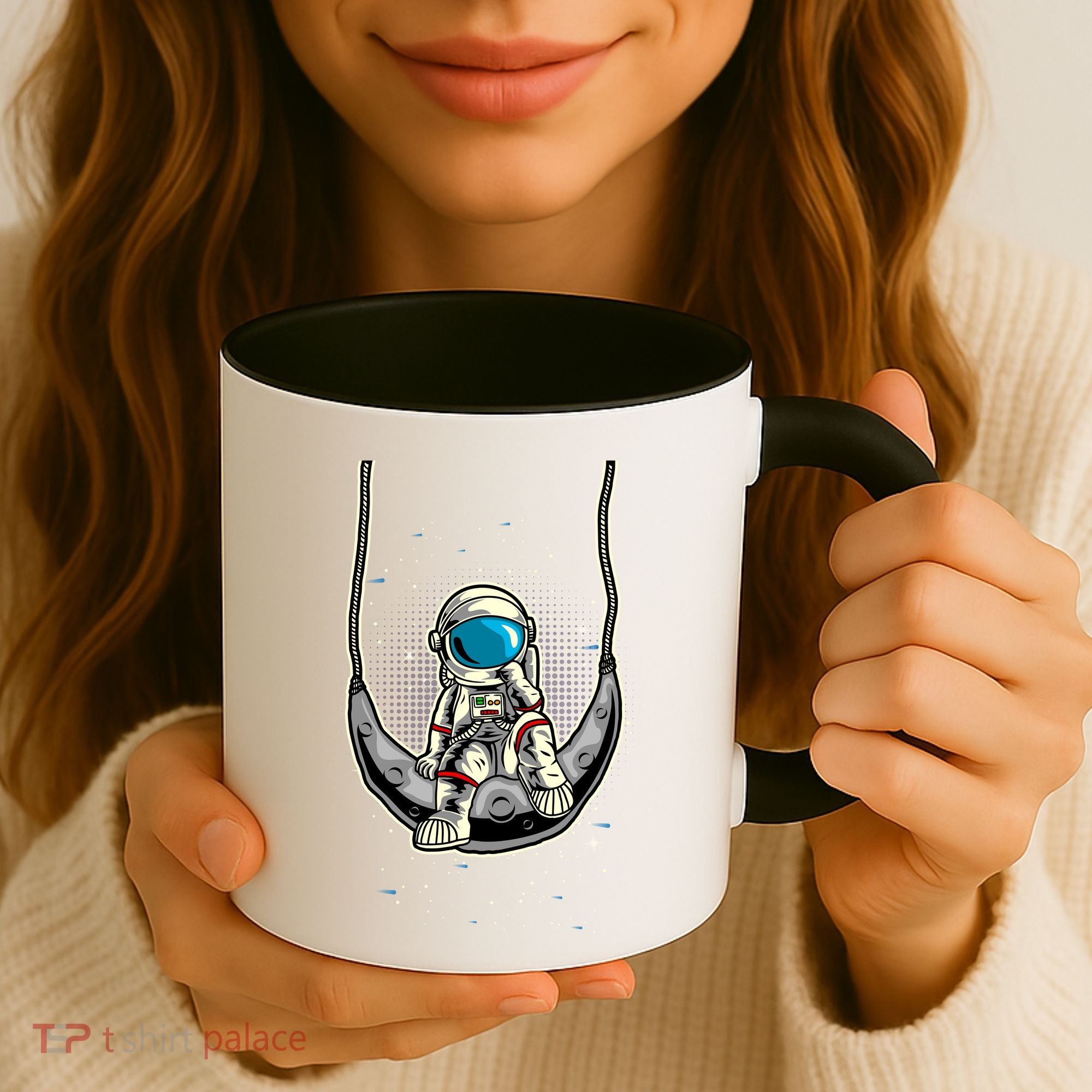 Astronaut In The Moon Coffee Mug