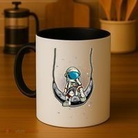 Astronaut In The Moon Coffee Mug thumb 4