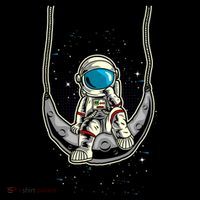 Astronaut In The Moon Ornament thumb 1