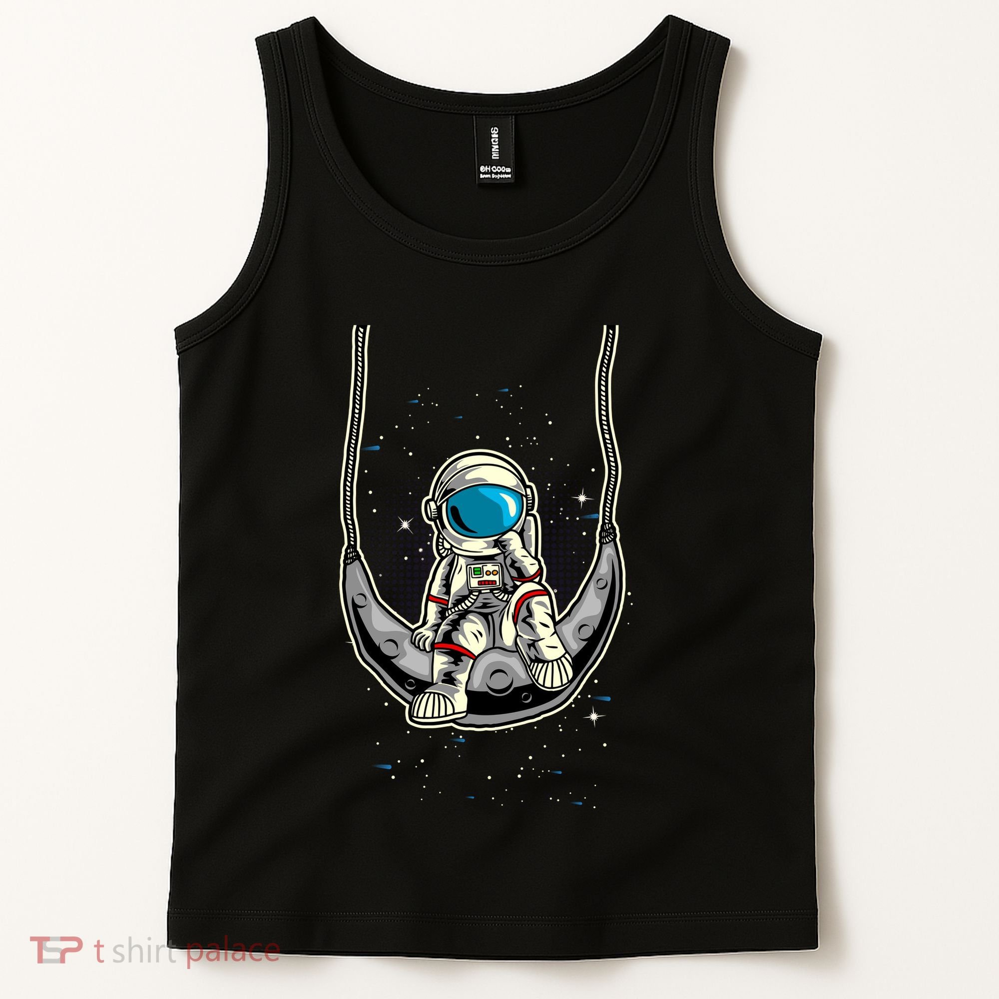Astronaut In The Moon Tank Top