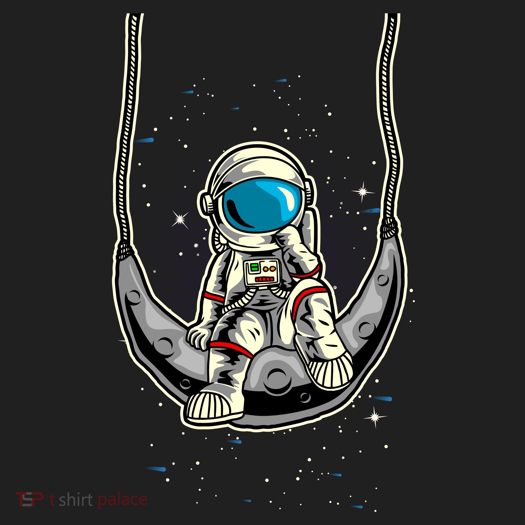 Astronaut In The Moon Golf Towel