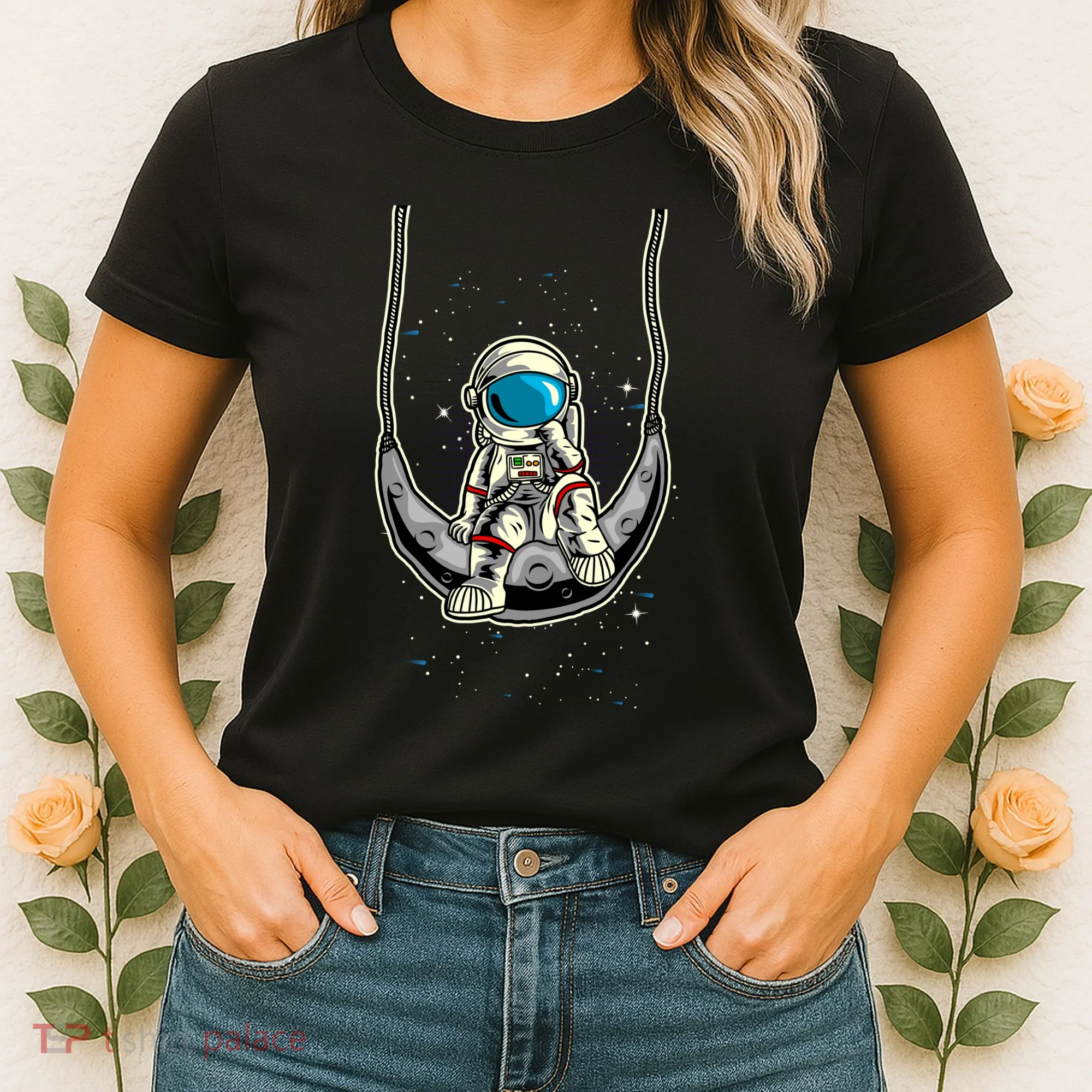 Astronaut In The Moon Women's T-Shirt