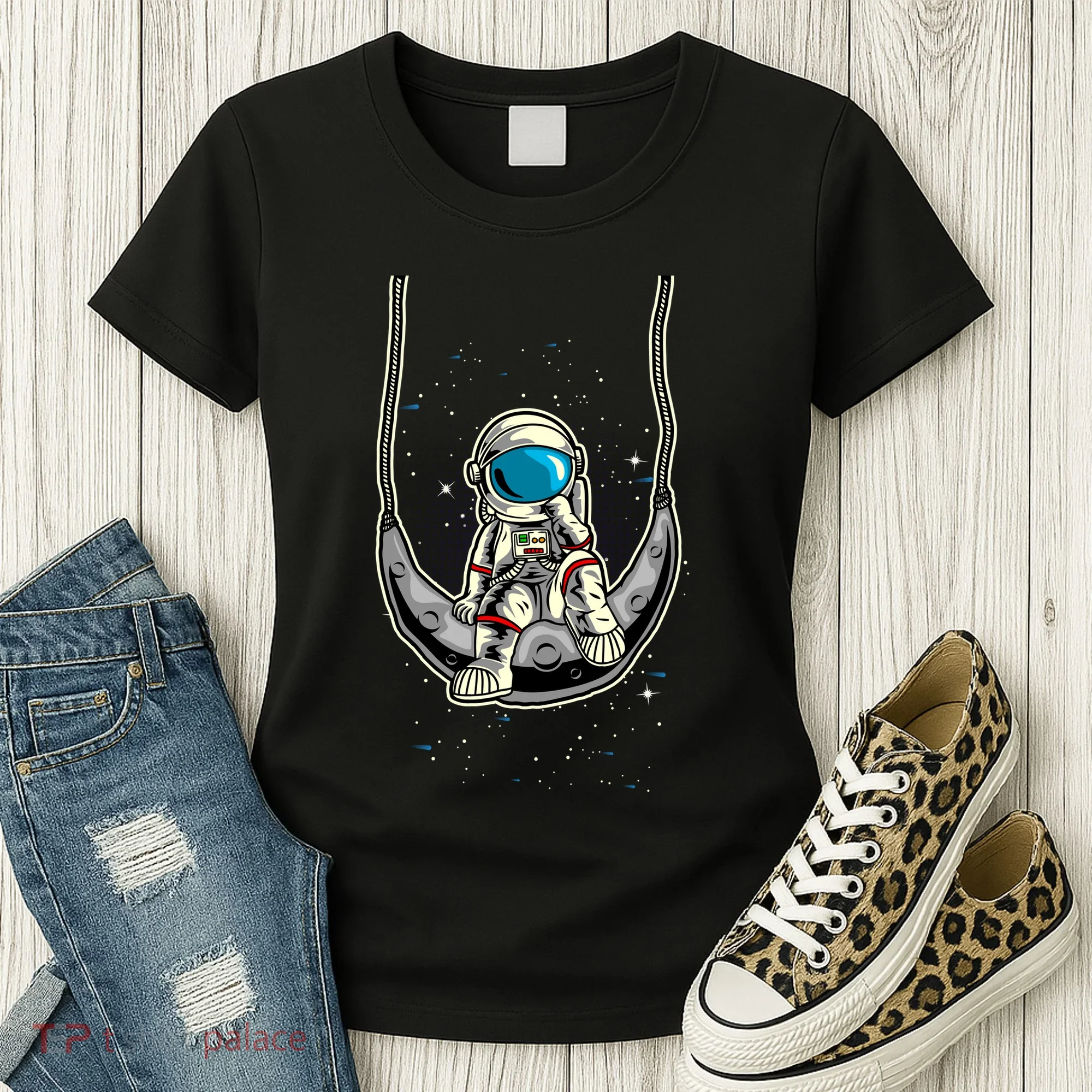 Astronaut In The Moon Women's T-Shirt
