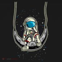 Astronaut In The Moon Kids Sweatshirt thumb 2