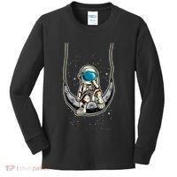 Astronaut In The Moon Kids Long Sleeve Shirt thumb 0