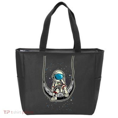 Astronaut In The Moon Tote Bag