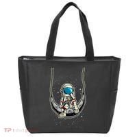 Astronaut In The Moon Tote Bag thumb 0