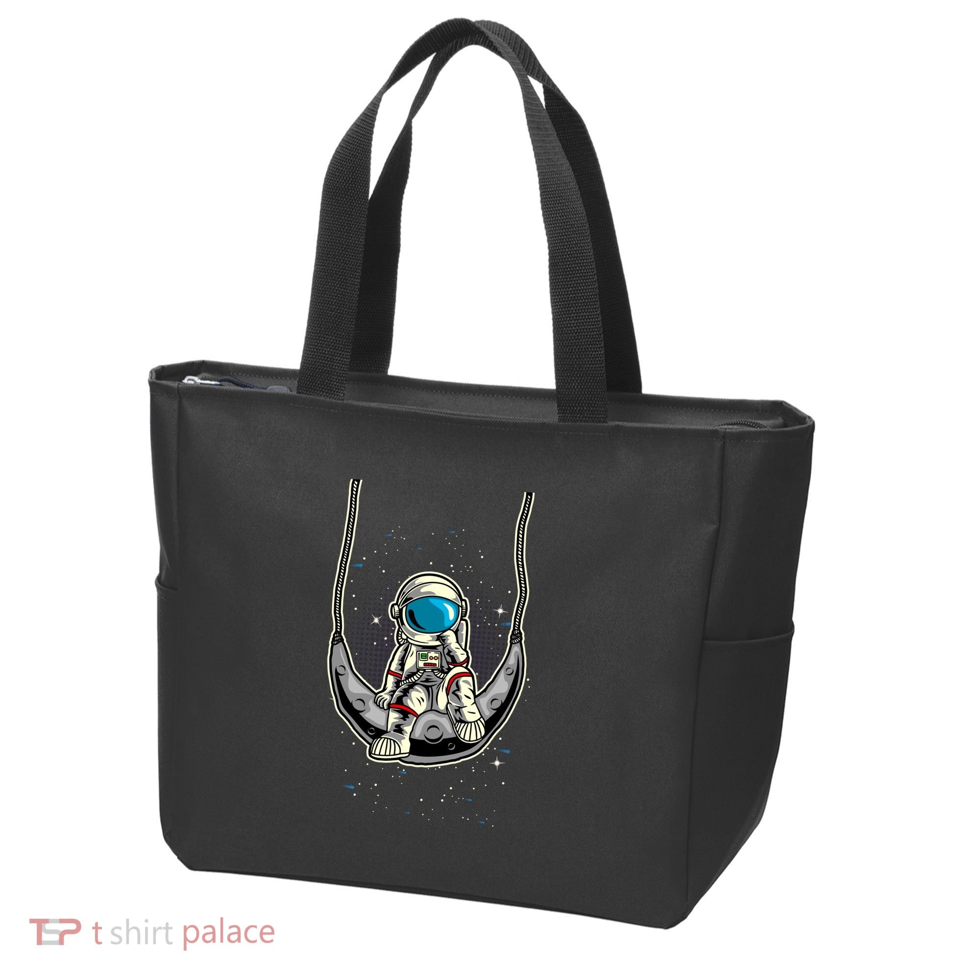 Astronaut In The Moon Tote Bag
