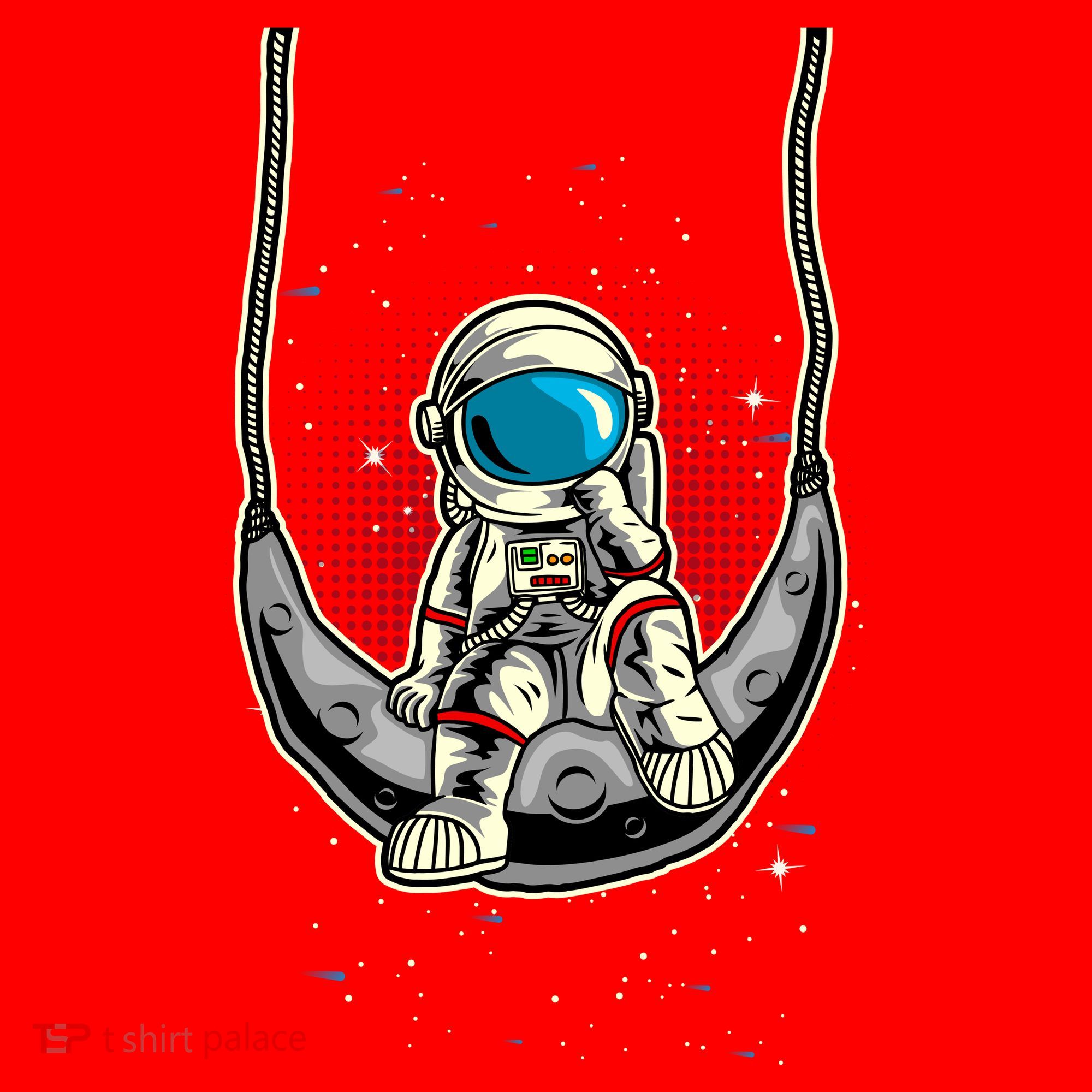 Astronaut In The Moon Santa Hat