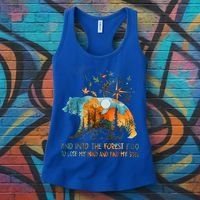 And Into The Forest I Go To Lose My Mind Camping Women's Tank Top thumb 3
