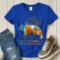And Into The Forest I Go To Lose My Mind Camping Women's T-Shirt thumb 3