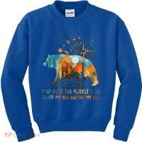 And Into The Forest I Go To Lose My Mind Camping Kids Sweatshirt thumb 0