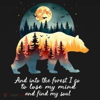 And Into The Forest I Go To Lose My Mind And Find My Soul Baby Bodysuit thumb 2